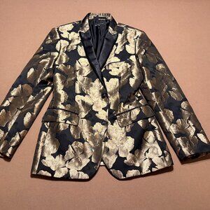 I.N.C. Men's Slim-Fit Gold Floral Blazer